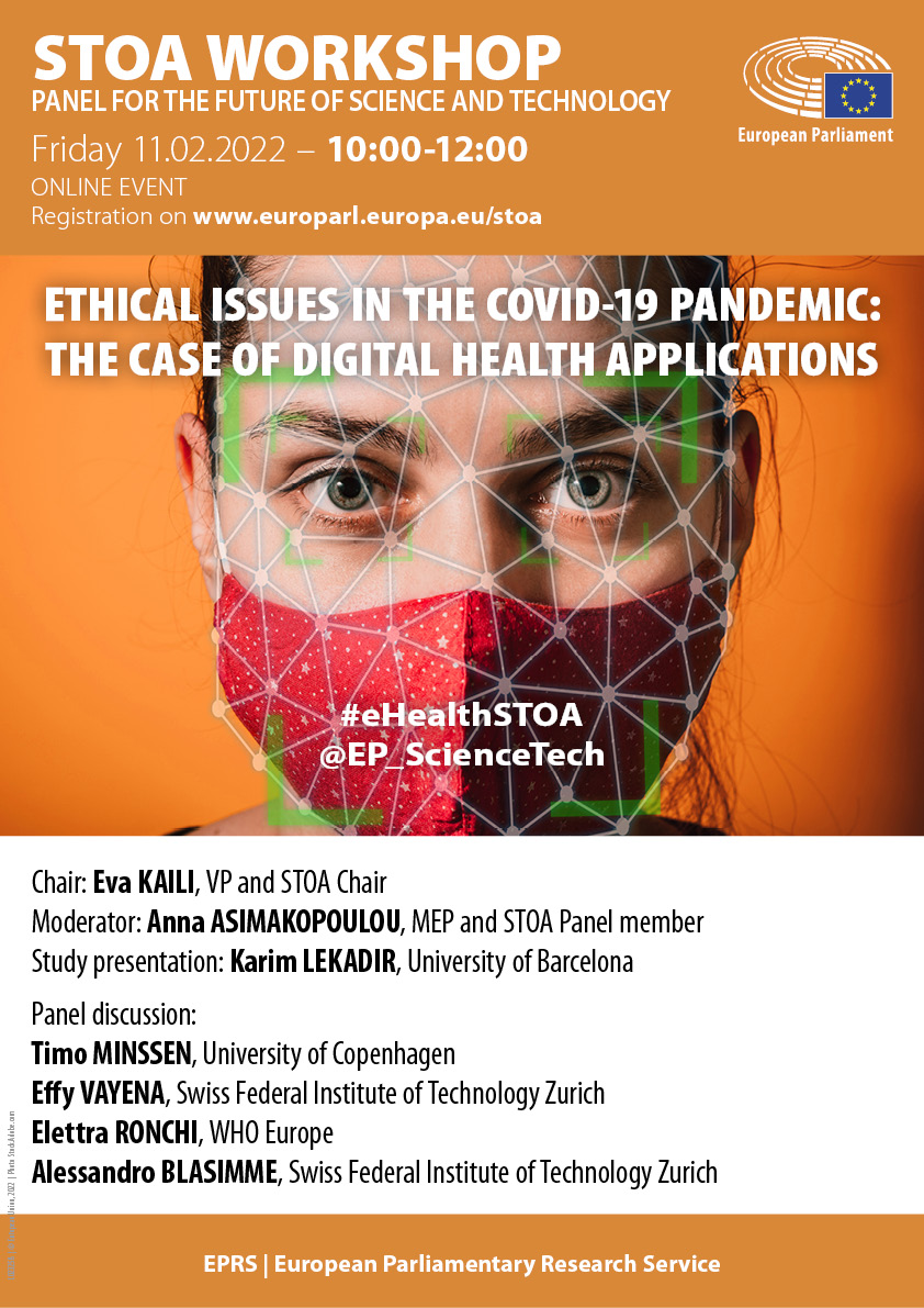 Εκδήλωση : Ethical issues in the Covid-19 pandemic: The case of digital health applications 